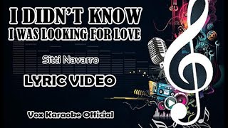 I DIDNT KNOW I WAS LOOKING FOR LOVE  Sitti Navarro  LYRIC VIDEO [upl. by Inaffit41]