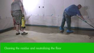 How to Acid Stain Concrete Floors  Staining Step 2 [upl. by Ahsiret]