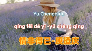 庾澄庆情非得已《流星花园》电视剧主题曲 qing fei de yi  Yu ChengqingChinese songs lyrics with Pinyin [upl. by Salli]