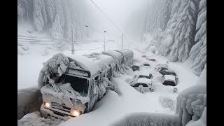 Austria Battered by Unprecedented Winter Storm Snowfall Outages and Stranded Travelers [upl. by Amekahs]