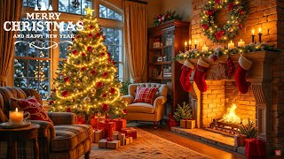 Cozy Instrumental Christmas Music amp Soothing Sound Fireplace 🎁 Beautiful Christmas Ambience Music [upl. by Willett]