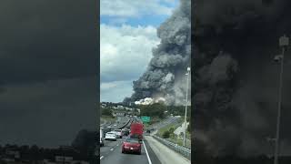 BREAKING Massive Fire at BioLab in Conyers Georgia Evacuations Ordered [upl. by Reed]