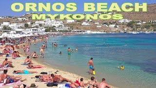 ORNOS BEACH  MYKONOS 4K [upl. by Esenej71]