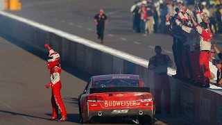 Harvick wins Newman races in on final lap [upl. by Geddes]