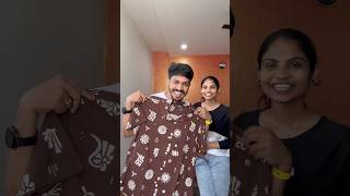 Pranking husbands with same shirt 😍 aswathyamarnath shorts [upl. by Enaid477]