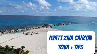 Exclusive Hyatt Ziva Cancun AllInclusive Tour amp Cabana Insights  Trips with Angie [upl. by Yrrap11]