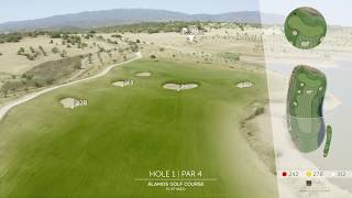 Álamos Golf Course  Hole 1  Par 4 [upl. by Ardene]