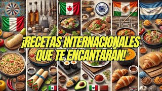 🍽️ Top 5 recetas de cocina internacional ¡Viaje culinario por el mundo  TOP FIVE [upl. by Akcirred]