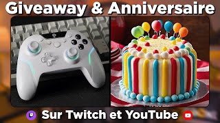 🎁 Giveaway amp Anniversaire 🎂 concours  Multi Stream sur Twitch [upl. by Llenrup]