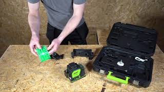 Imex LX3DG Green Beam Cross Line Laser Level 360 Degree Multi Line Laser [upl. by Gayler]