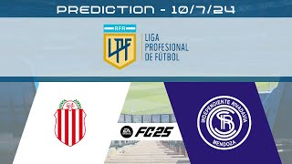 Barracas Central vs Independiente Rivadavia  Prediction  2024 Liga Profesional  EA FC 25 [upl. by Nuahsak]