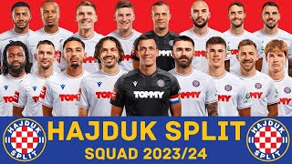 HNK HAJDUK SPLIT Squad Season 202324  Hajduk Split  FootWorld [upl. by Annavas]