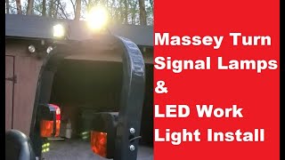 Massey GC1723 Moving Turn Signal Lamps and Adding Nilight LED Lighting [upl. by Johnathan370]