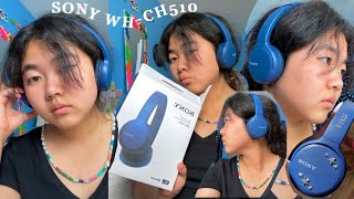 SONY WHCH510 wireless headphones unboxing pairing first impressions review and decorating [upl. by Talie]