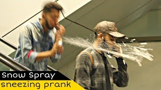 Sneezing Prank On Escalator  Weird Sneezing  Amanah Mall  Prank In Pakistan  Crazy Prank Tv [upl. by Cameron]