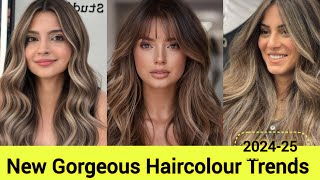 New Hair Colour Trends 202425 Gorgeous light brown hair colour 2024haircolor2024 stylesforall [upl. by Airotkciv742]