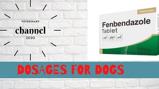 What Are The Fenbendazole Dosages For Dogs  Panacur C Canine Dose  Safeguard Dog Dewormer [upl. by Cock]