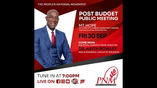 PNM Post Budget Virtual Public Meeting [upl. by Eirelam]