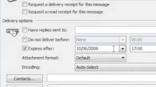 How to specify an expiration date for an email message [upl. by Kurt]