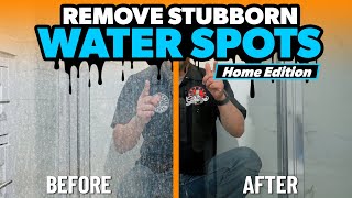 How To QUICKLY Clean Water Spots On Your Shower Doors and Protect Glass from Hard Water Stains [upl. by Elgar]