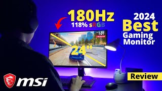 2024 Best Gaming Monitor  MSI G244F E2 Review amp Unboxing  MSI Monitor Under 15000 [upl. by Norward519]