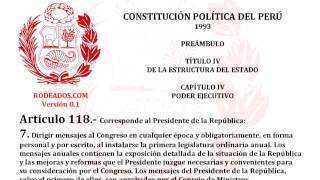 Titulo IV Capitulo IV  Constitucion Politica del Peru [upl. by Enid]