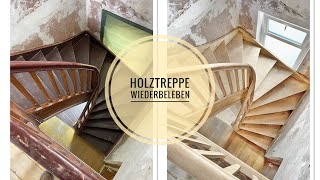 Holztreppe Sandstrahlen Das Verfahren im Detail [upl. by Dlareg]