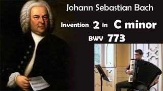 Invention 2 Bach in C minor BWV 773 [upl. by Glaudia]