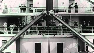 Titanic departure real video 1912 [upl. by Dnalel311]