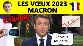 Parodie 🇫🇷 Les vœux 2023 dEmmanuel Macron ✨ [upl. by Rosa]