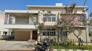 450 SqYards Triplex Villa For Sale In Gated Community Hyderabad  Gachibowli [upl. by Enitsugua772]