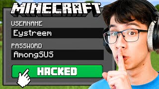 So I Hacked Eystreem’s Minecraft Account… [upl. by Anaujahs857]