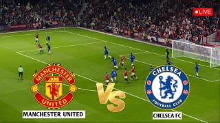 🔴 LIVE  MANCHESTER UNITED vs CHELSEA I English Premier League 202425 I eFOOTBALL PES 21 GAME [upl. by Corinne398]