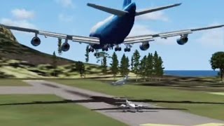 FSX Multiplayer Chaos  SABA Landing Attempts [upl. by Oz]