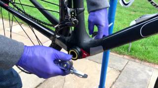 Installing Quarq Elsa power meter replacing Shimano pressfit BB [upl. by Halda464]