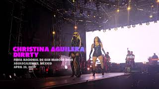 Christina Aguilera  DIRRTY Aguascalientes Mexico 2024 Feria Nacional San Marcos april 23 2024 [upl. by Eenat539]