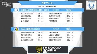 Mirfield CC Mirfield CC  1st XI v Hall Bower CC 1st XI [upl. by Kass]