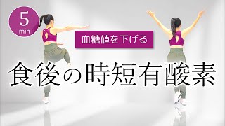 【食後の時短有酸素】食事の後は運動しよう！健康な血糖値をキープする室内運動 365 [upl. by Marcelia]