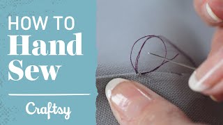 How to Hand Sew Slip Stitch amp Blind Hem  Craftsy Sewing Tutorial [upl. by Cart523]