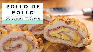 POLLO RELLENO DE JAMON Y QUESO AL HORNO  CENA KETO Y FACIL [upl. by Nommad]