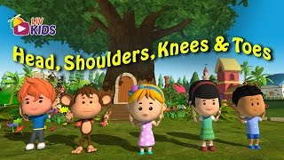 Head Shoulders Knees and Toes with Lyrics  LIV Kids Nursery Rhymes and Songs  HD [upl. by Beth]