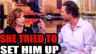 Matthew McConaughey SHUTS UP Joy Behar After She Asked This One QuestionShe wasnt ready [upl. by Honeywell]