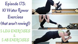 10 Water Rower Exercises  5 Leg Exercises  5 Ab Exercises WaterrowerRowingMachines [upl. by Ardnek]