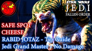 Rabid Jotaz  Safe Spot Cheese Grand Master Difficulty  No Damage Star Wars JEDI Fallen Order [upl. by Sugihara658]