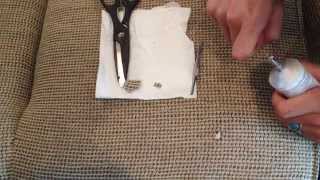 How to Patch a Hole in Woven Fabric  Easy Fabric Repair [upl. by Jeffry]