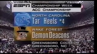 1995 03 12 ACC Tournament Championship North Carolina vs Wake Forest [upl. by Akiehsal]