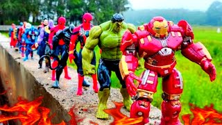 AVENGERS SUPERHERO STORY  MARVELS SPIDERMAN 2 VS GIANT HULK TEAM VENOM CAPTAIN AMERICA IRON MAN [upl. by Oek]