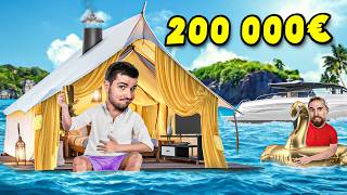 ON FAIT DU CAMPING EN MER AVEC 200000€ DE BUDGET [upl. by Wilkison609]