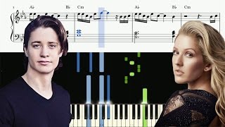 Kygo  First Time feat Ellie Goulding  Piano Tutorial  SHEETS [upl. by Aydiv]