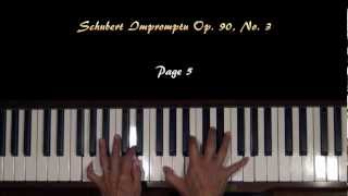 Schubert Impromptu Op 90 No 3 G Major Piano Tutorial [upl. by Johppa]